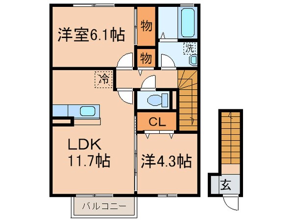 サニ－ヒルズ迫田の物件間取画像